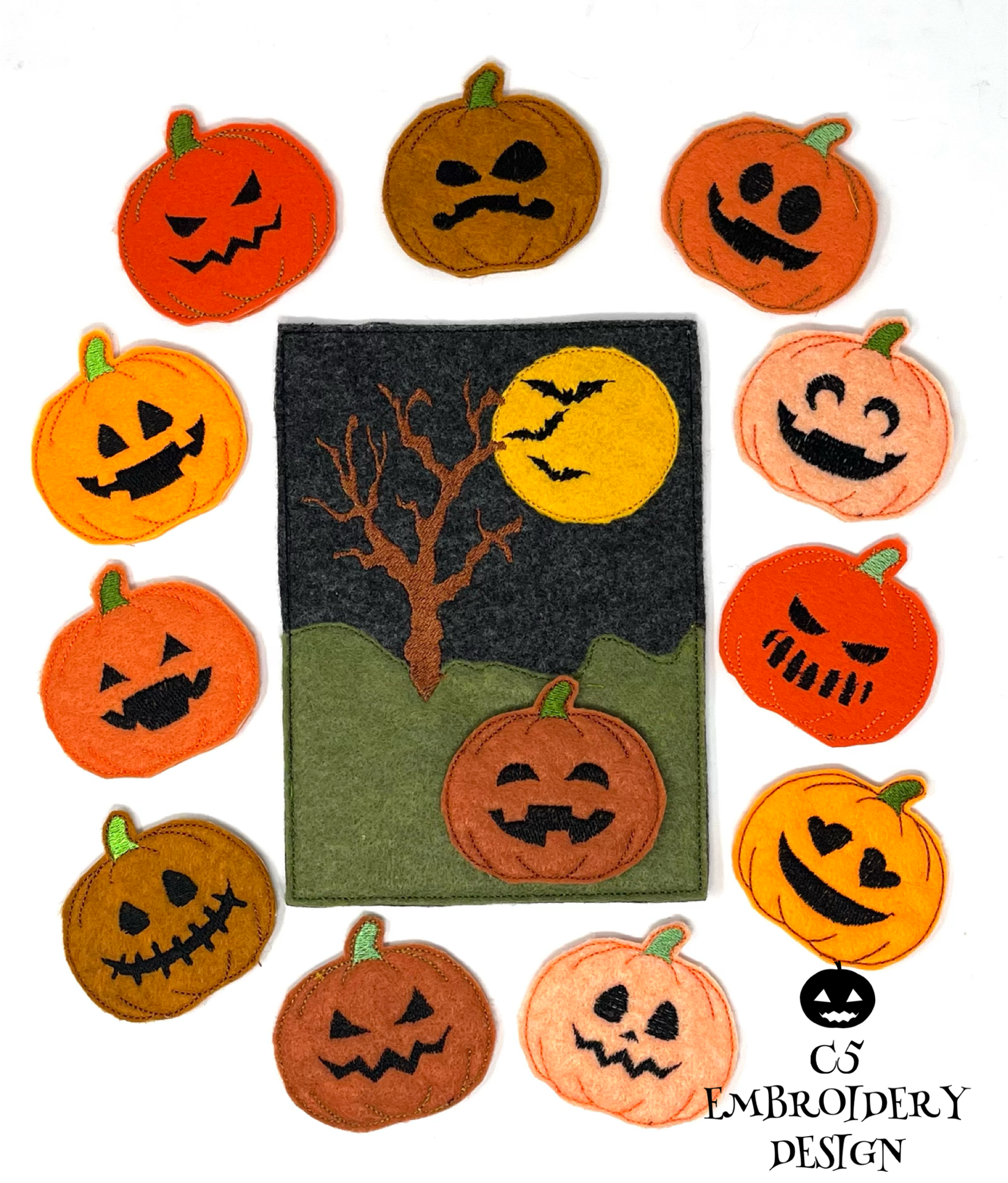 Pumpkin Expressions Finger Puppet Set