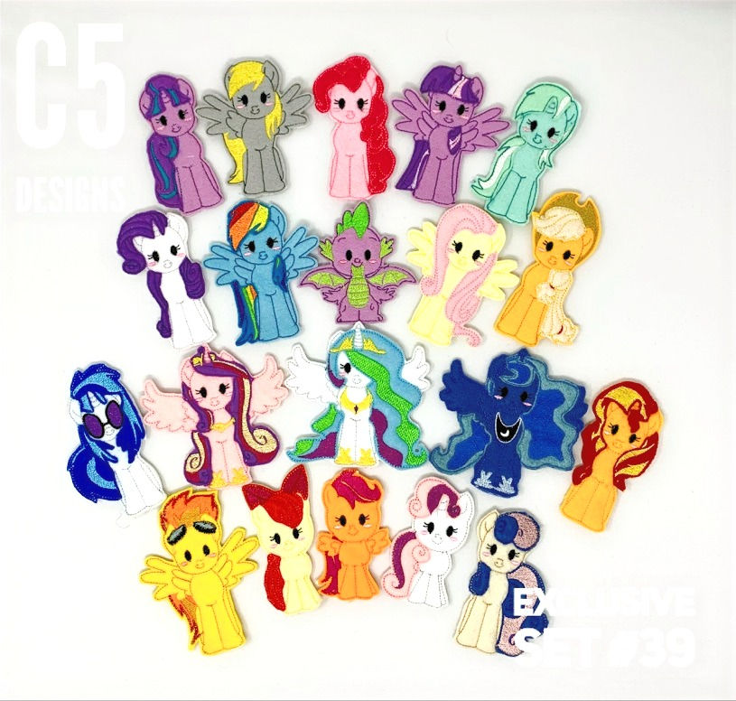 Magical Ponies Finger Puppet Set