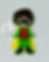 Thumbnail: 5X7 HOOP ONLY - 5X7 Felt Dress Up Doll - Robin Super Hero