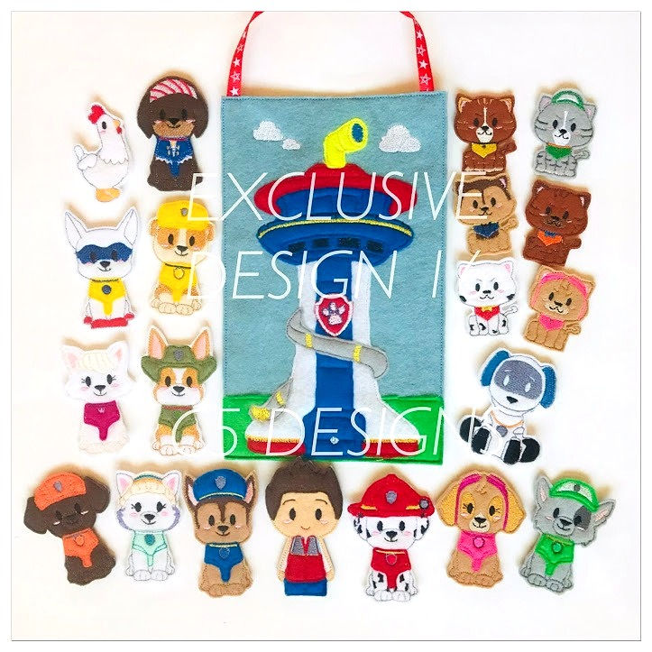 Rescue Pups Finger Puppet Set