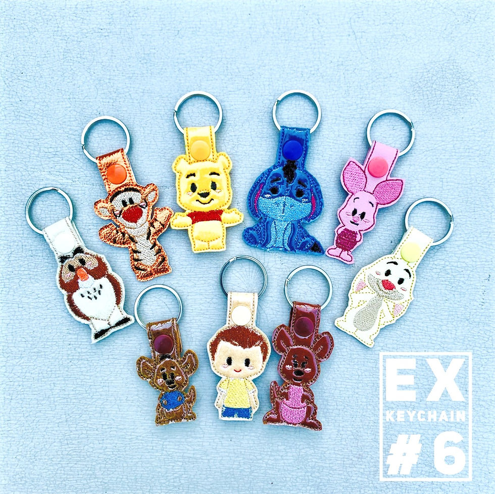 Silly Old Bear Key-Chain Set