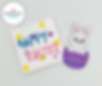 Bunny Rabbit in Egg - Happy Easter - Card and Finger Puppet - Easter