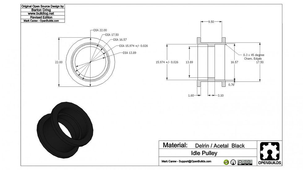 Thumbnail: Smooth Idler Pulley Wheel Kit