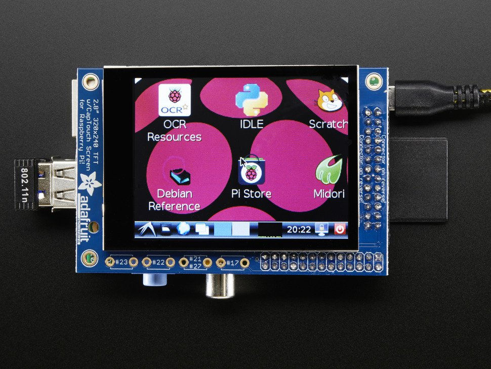 Thumbnail: PiTFT 2.8" TFT 320x240 + Capacitive Touchscreen