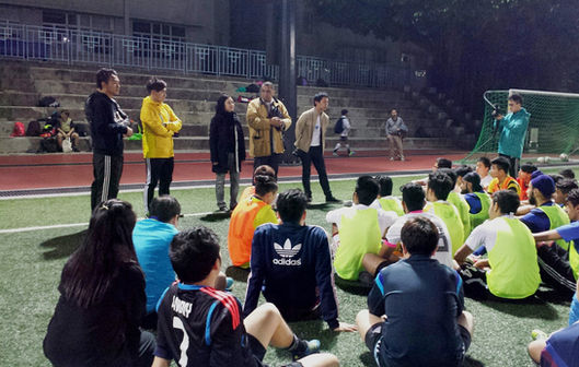 Adidas Hong Kong and Breakthrough football players training night
