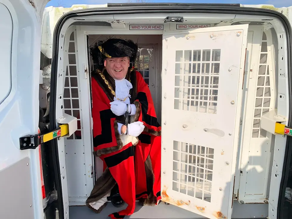 Mayor of Patchway Cllr Dayley Lawrence at February half-term Fun at Scott Park