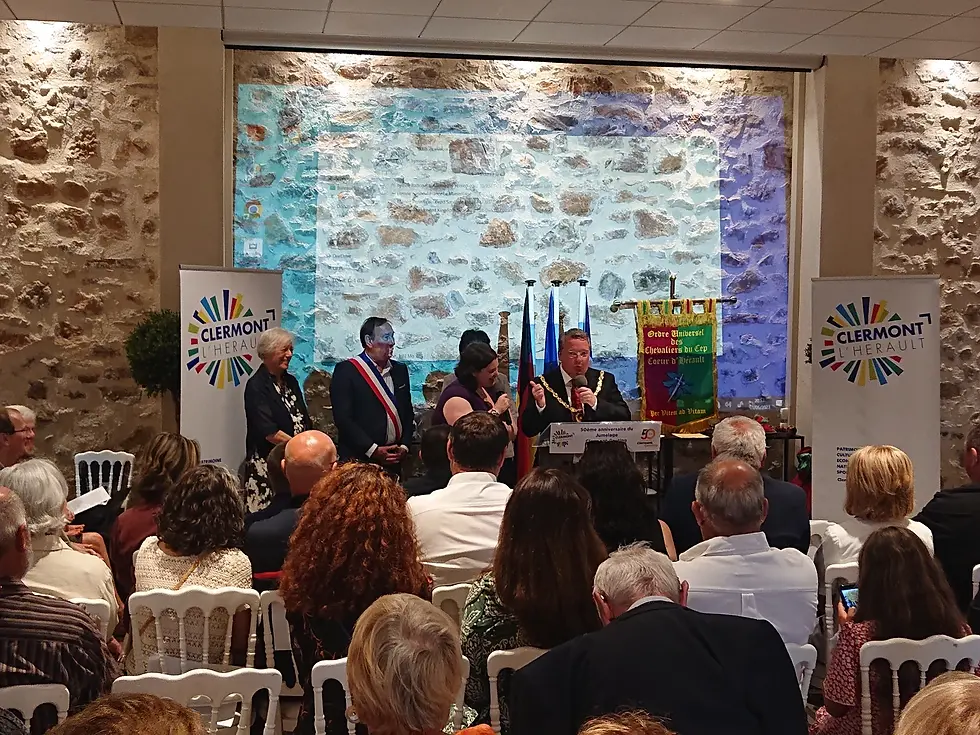 Mayor of Patchway Cllr Dayley Lawrence attending the 50th Anniversary of Twinning between Clermont a