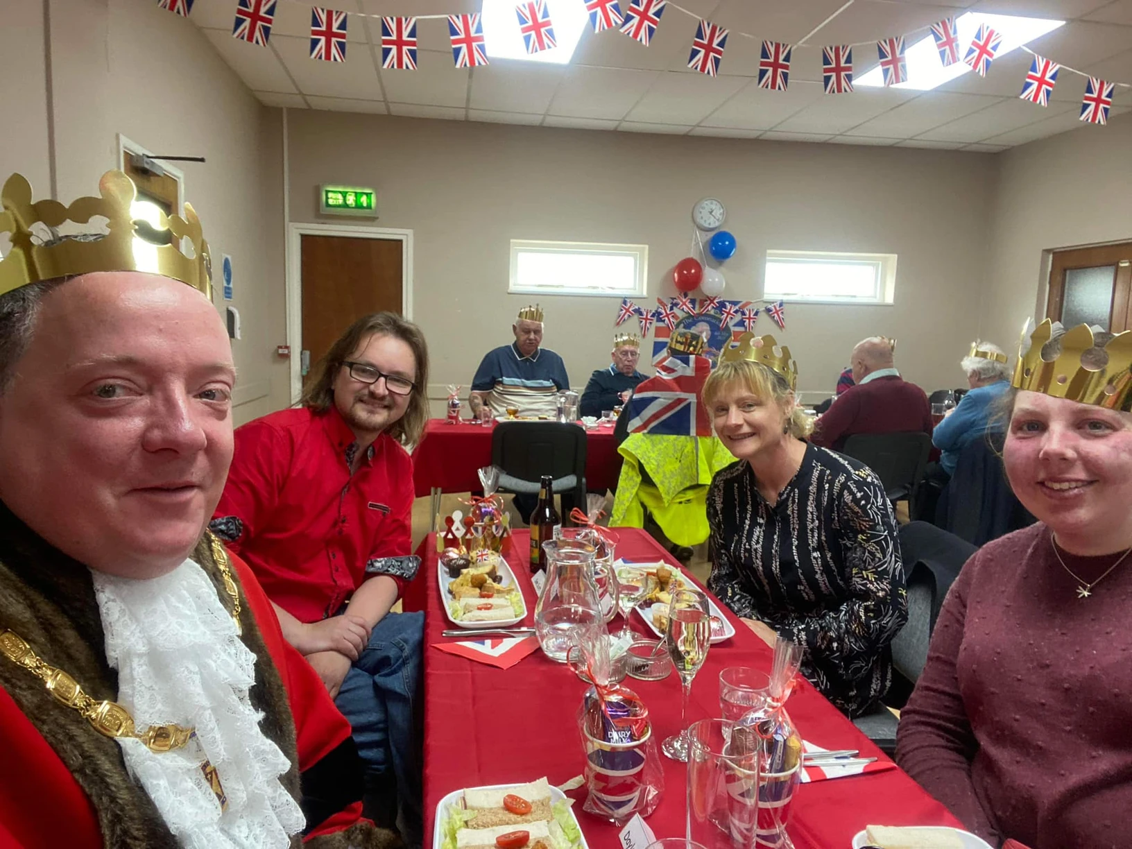 Mayor of Patchway at a Coronation celebration