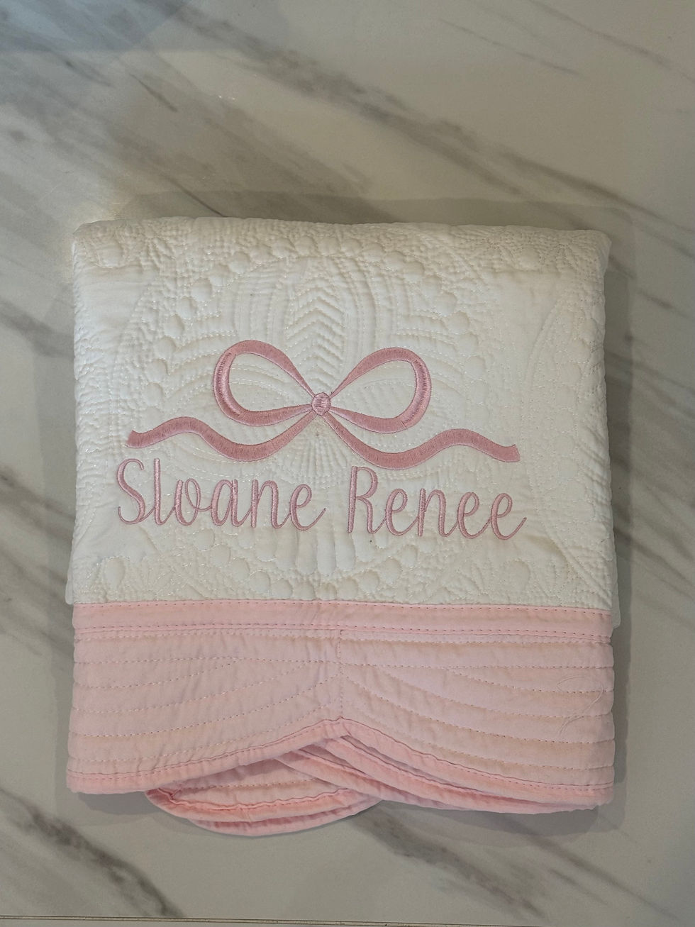 Thumbnail: Embroidered Baby Blanket
