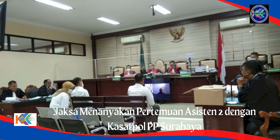 JPU R. Harwiadi, sempat tak percaya dengan pengakuan Kasatpol PP Surabaya ini ketika menceritakan sedetail mungkin kronologinya saat menjawab pertanyaan dari kuasa hukum terdakwa Ferry Jocom.