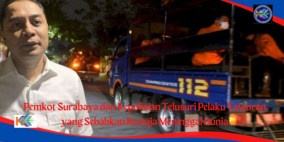 "Kita sudah cek sama Pak Kapolres Tanjung Perak, jadi kita masih melakukan penelusuran, karena ada enam yang diamankan. Ada beberapa juga yang kita cari lagi, karena itu (video beredar) lewat medsos (media sosial)," kata Wali Kota Eri Cahyadi, Selasa (25/10).