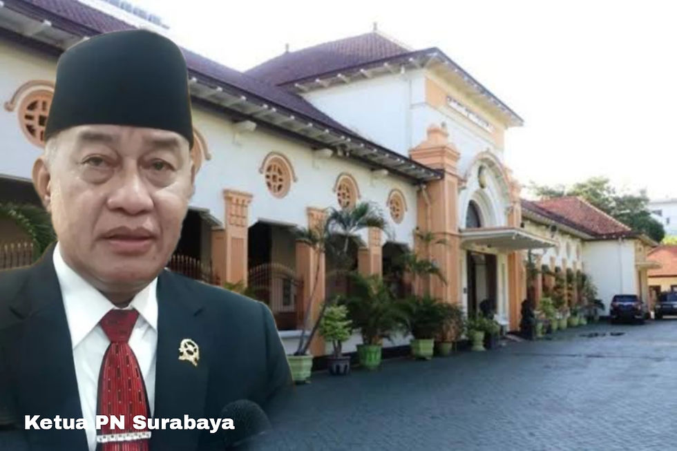 Petinggi (Ketua) PN di Surabaya diamankan kejagung, Infonya dari tempat istrinya di Jabar dibawa ke Jakarta,” katanya, pada Senin (4/11/2024) sore.