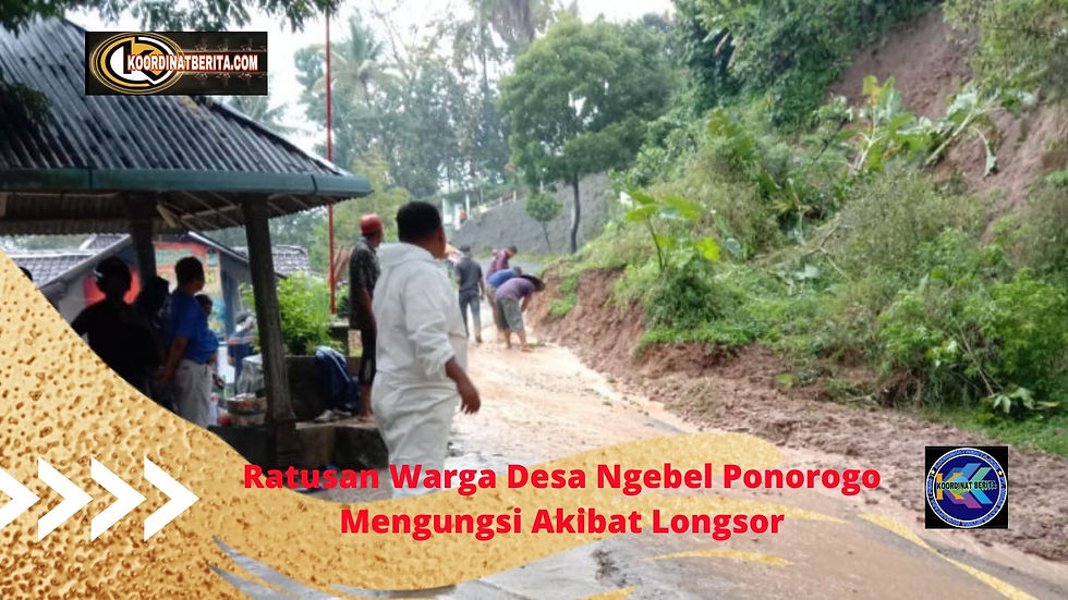 Longsor tersebut terjadi setelah wilayah Kecamatan Ngebel Ponorogo diguyur hujan deras, kondisi ini memperparah kondisi retakan tanah diareal lereng Gunung Banyon, menurut data pihak Desa Talun Kecamatan Ngebel, retakan tanah di areal Gunung Banyon, sudah terjadi sejak beberapa tahun lalu, dan hari ini terjadi longsoran sebanyak tiga kali yang diawali suara gemuruh.