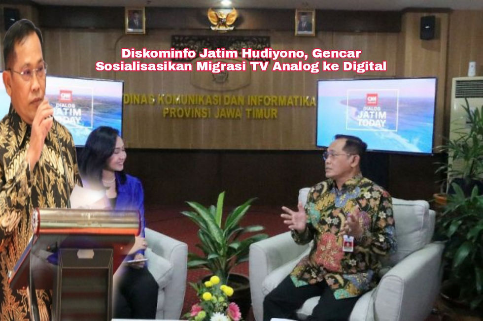 Kepala Diskominfo Jatim, Hudiyono mengatakan, sosialisasi juga dilakukan dengan memanfaatkan media massa hingga ke daerah-daerah, serta berkoordinasi dengan semua stakeholder seperti multiplexer, Balai Monitor Siaran Frekuensi Radio (SFR) Kemenkominfo dan KPID Jatim.