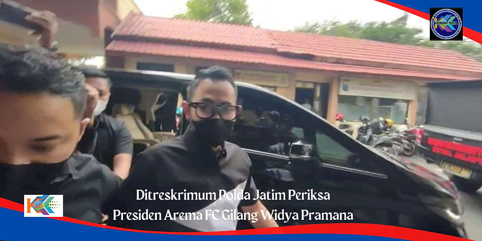 Kabid Humas Polda Jatim, Kombes Pol Dirmanto mengatakan, penyidik akan memeriksa 15 saksi termasuk Gilang dan Direktur Operasional PT LIB Sutjarno, di Gedung Direktorat Reserse Kriminal Umum (Ditreskrimum) Polda Jatim.