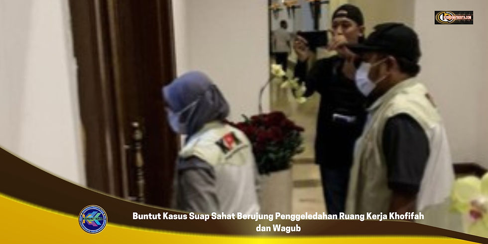 KPK mengatakan penggeledahan di lingkungan kantor Pemprov Jatim itu berkaitan dengan kasus dugaan suap yang menjerat Wakil Ketua DPRD Provinsi Jatim, Sahat Tua P Simanjuntak.
https://www.koordinatberita.com/single-post/buntut-kasus-suap-sahat-berujung-penggeledahan-ruang-kerja-khofifah-dan-wagub