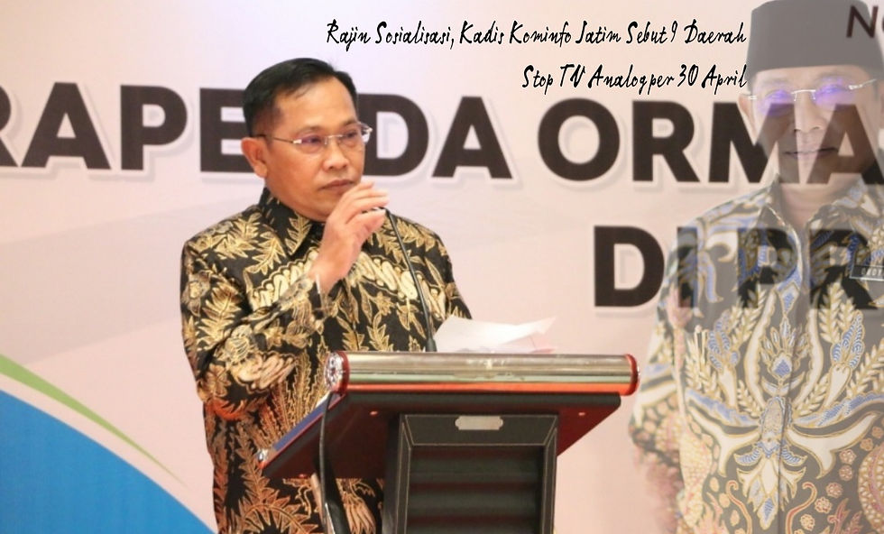 Kepala Dinas Komunikasi dan Informatika Jawa Timur, Hudiyono menyampaikan, Penghentian siaran TV Analog atau Analog Switch Off (ASO) berlangsung dalam tiga tahap yaitu tahap pertama 30 April 2022, tahap kedua 25 Agustus 2022, dan tahap ketiga 2 November 2022. āAda 9 daerah di Jawa Timur siaran TV Analog dihentikan per 30 April nanti,ā jelas Hudiyono, saat sosialisasi bersama Masyarakat Anti Korupsi (MAKI) di Surabaya,
