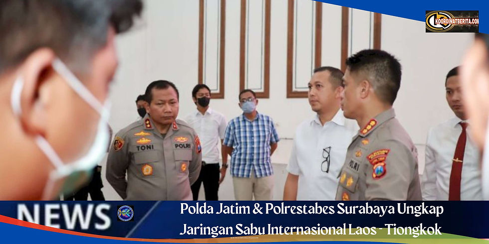 Kapolda Jatim Irjenpol Toni Hermanto mengatakan, dari pengungkapan kasus peredaran narkoba, anggota berhasil menyita 36 kilogram sabu dan 15 ribu butir ekstasi.