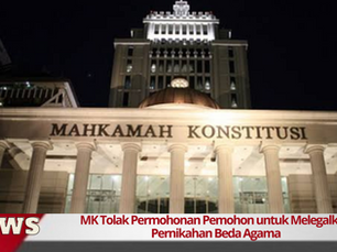MK Tolak Permohonan Pemohon untuk Melegalkan Pernikahan Beda Agama