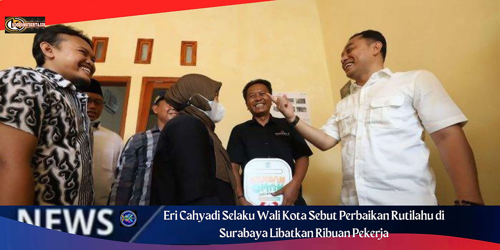 "Total, ada lebih dari 3.200 pekerja terlibat menggarap rumah yang diperbaiki tahun ini," kata Wali Kota Surabaya Eri Cahyadi di Surabaya, Selasa (22/11/2022).