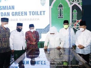 Gubernur Jatim Resmikan Kubah & Green Toilet Masjid Al-Akbar Surabaya Berkonsep Pro Environment
