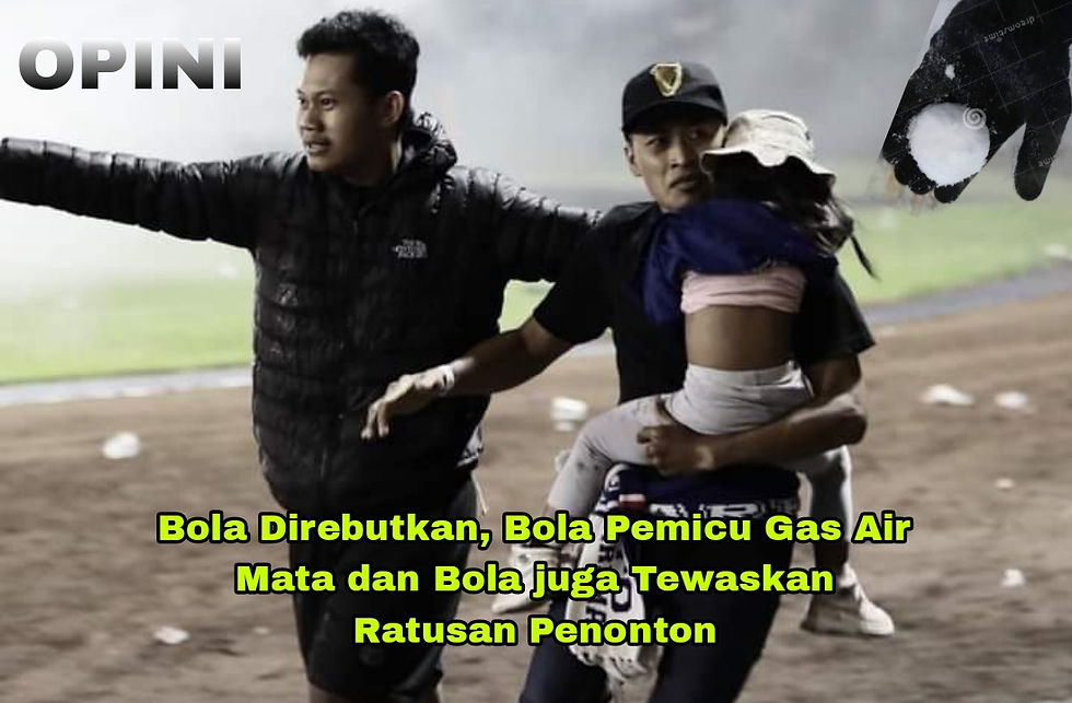 Siapa yang salah!...Hari ini, untuk pertama kali, anak itu benci bola. Sebenci-bencinya. ANAK ITU BOLEH JADI ADALAH KITA SEMUA.