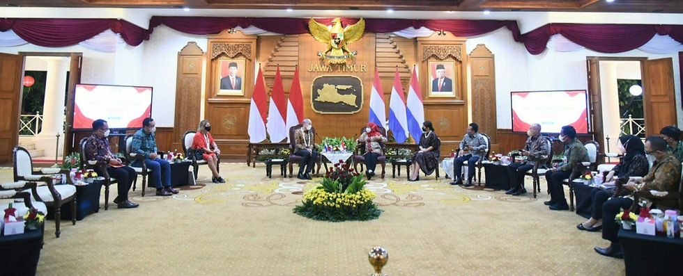 Terima Kunjungan Dubes Belanda, Gubernur Khofifah Ajak Kerjasama Water and Waste Management System