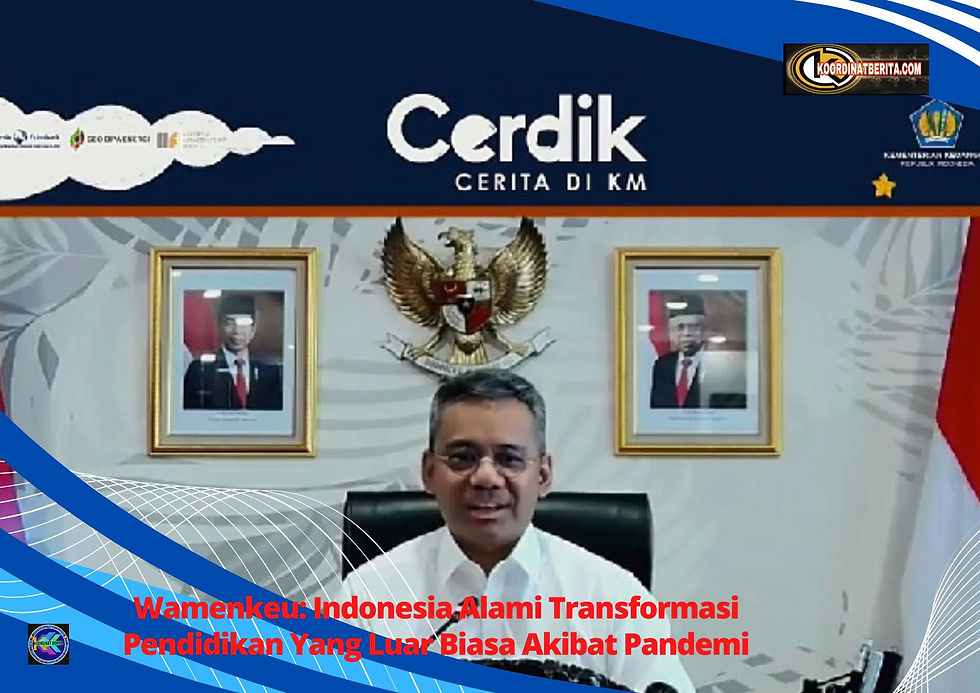 Wakil Menteri Keuangan (Wamenkeu) Suahasil Nazara menceritakan bahwa kegiatan belajar dan mengajar di Indonesia telah mengalami transformasi yang luar biasa.