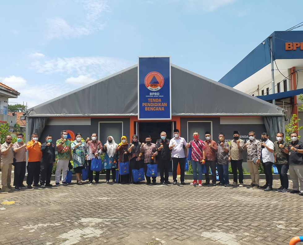 Sedikitnya, 15 anggota DPRD yang membawahi bidang Kesra dan Penanggulangan Bencana ini mengunjungi Kantor BPBD Jatim, Jumat (4/3/2022), dengan dipimpin Wakil Ketua Komisi E, Hj Hikmah Bafaqih, M.Pd.