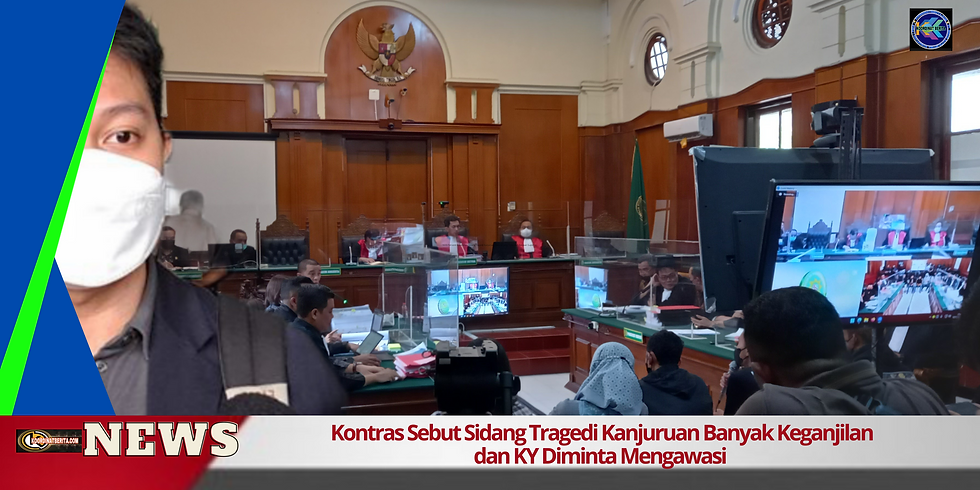 Kepala Divisi Hukum Kontras Andi Muhammad Rezaldi selaku perwakilan koalisi mengatakan, kekhawatiran itu muncul karena pihaknya menemukan sejumlah keganjilan dalam jalannya persidangan https://www.koordinatberita.com/single-post/kontras-sebut-sidang-tragedi-kanjuruan-banyak-keganjilan-dan-ky-diminta-mengawasi