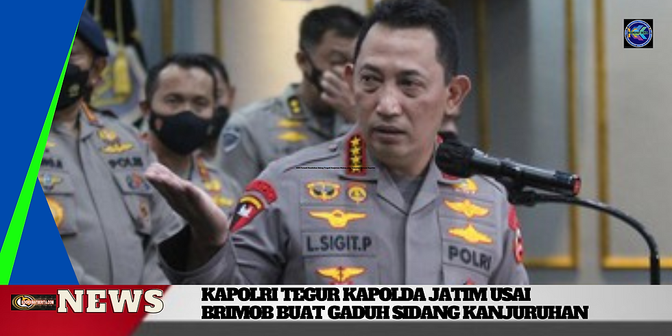 "Ya, kita sudah tegur Kapolda untuk menegur para anggota tersebut agar bisa tenang, karena itu kan di ruang sidang," kata Listyo.