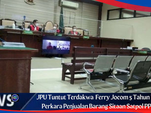 JPU Tuntut Terdakwa Ferry Jocom 5 Tahun Penjara Terkaiy Penjualan Barang Sitaan Satpol PP Surabaya
