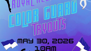 Color Guard Tryouts! May 30 at 10am 