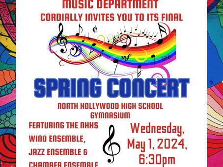 Spring Concert • May 1, 2024 at 6:30