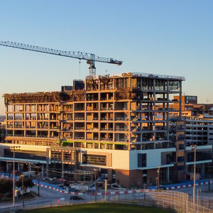 Overlooking ongoing construction in 2019