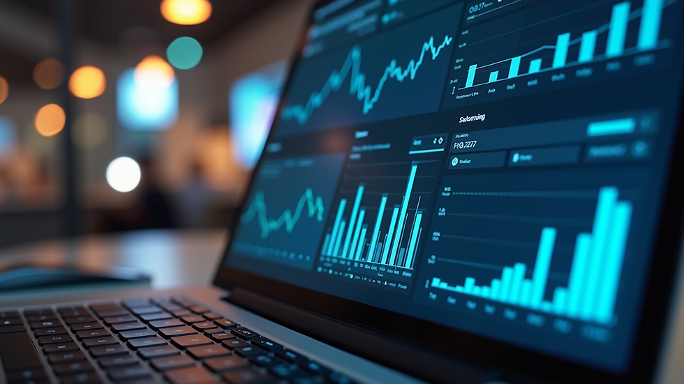 Close-up view of a laptop screen showing cybersecurity software dashboard
