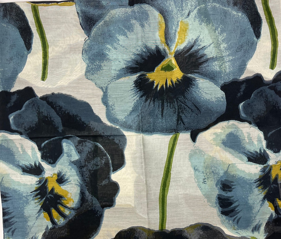 Thumbnail: Pansy Flower Short Kimono