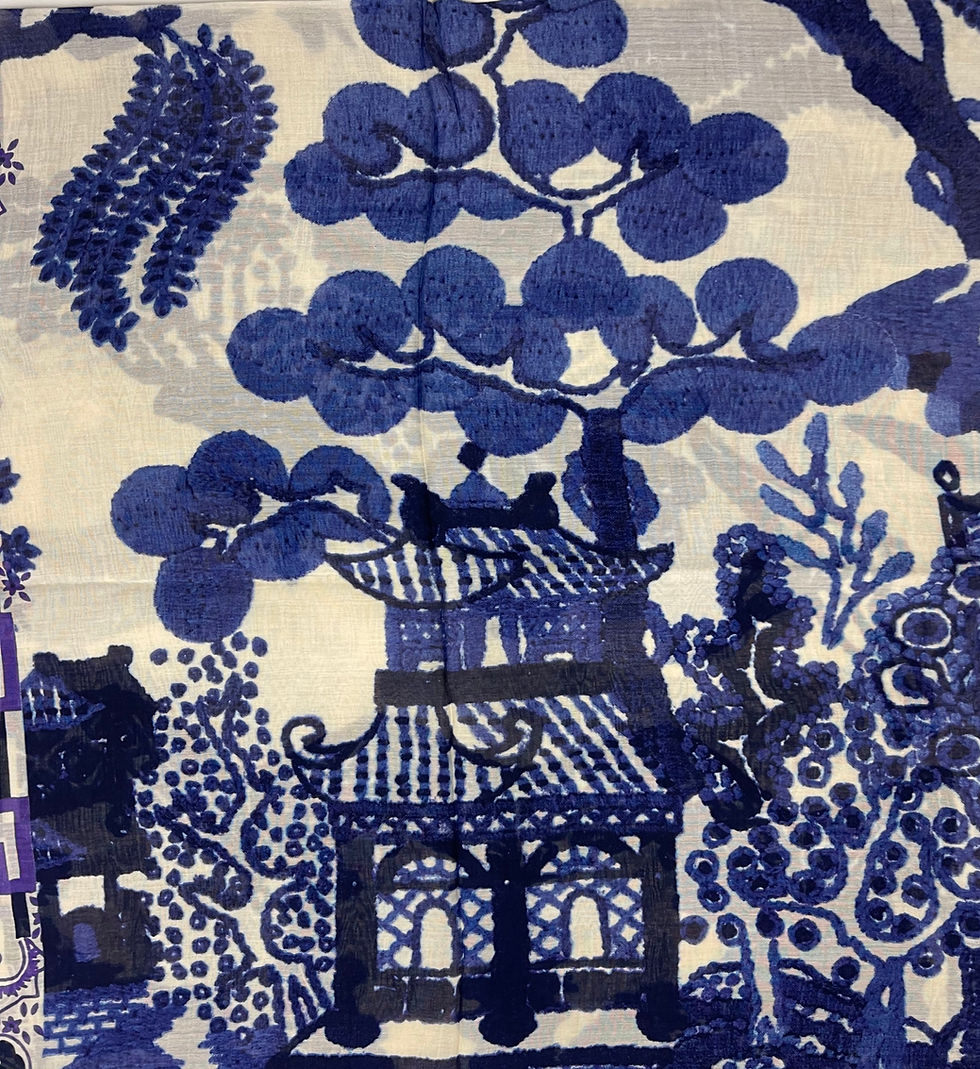 Thumbnail: Giant Willow Blue Long Kimono