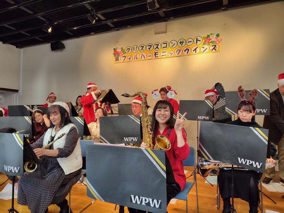 クリスマスわくわくコンサートのステージ