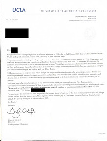 UCLA Acceptance Letter