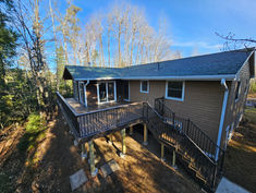 Deck refresh new aluminum Westbury handrails