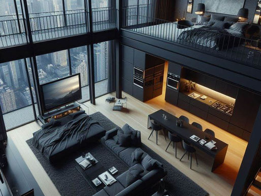 ديكورات شقق الاستوديو