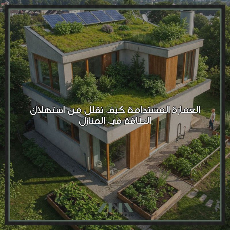 العمارة المستدامة: كيف نقلّل من استهلاك الطاقة في المنازل؟