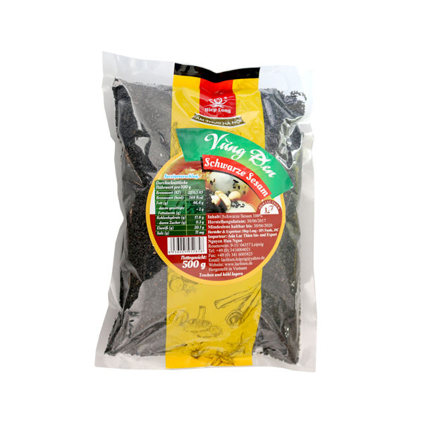 Schwarze Sesam 500g (vừng/mè đen)