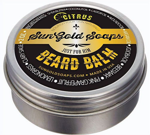 Beard Balm Circle label