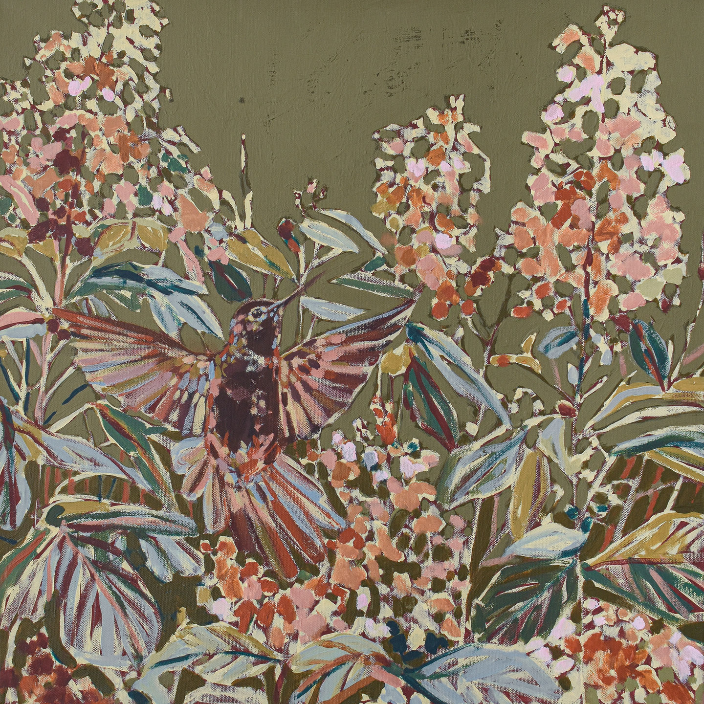 “Stay Awhile” 20x20 → $995