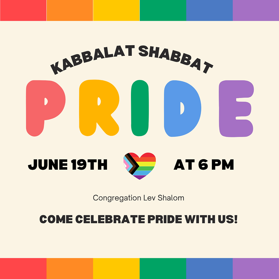 Pride Shabbat