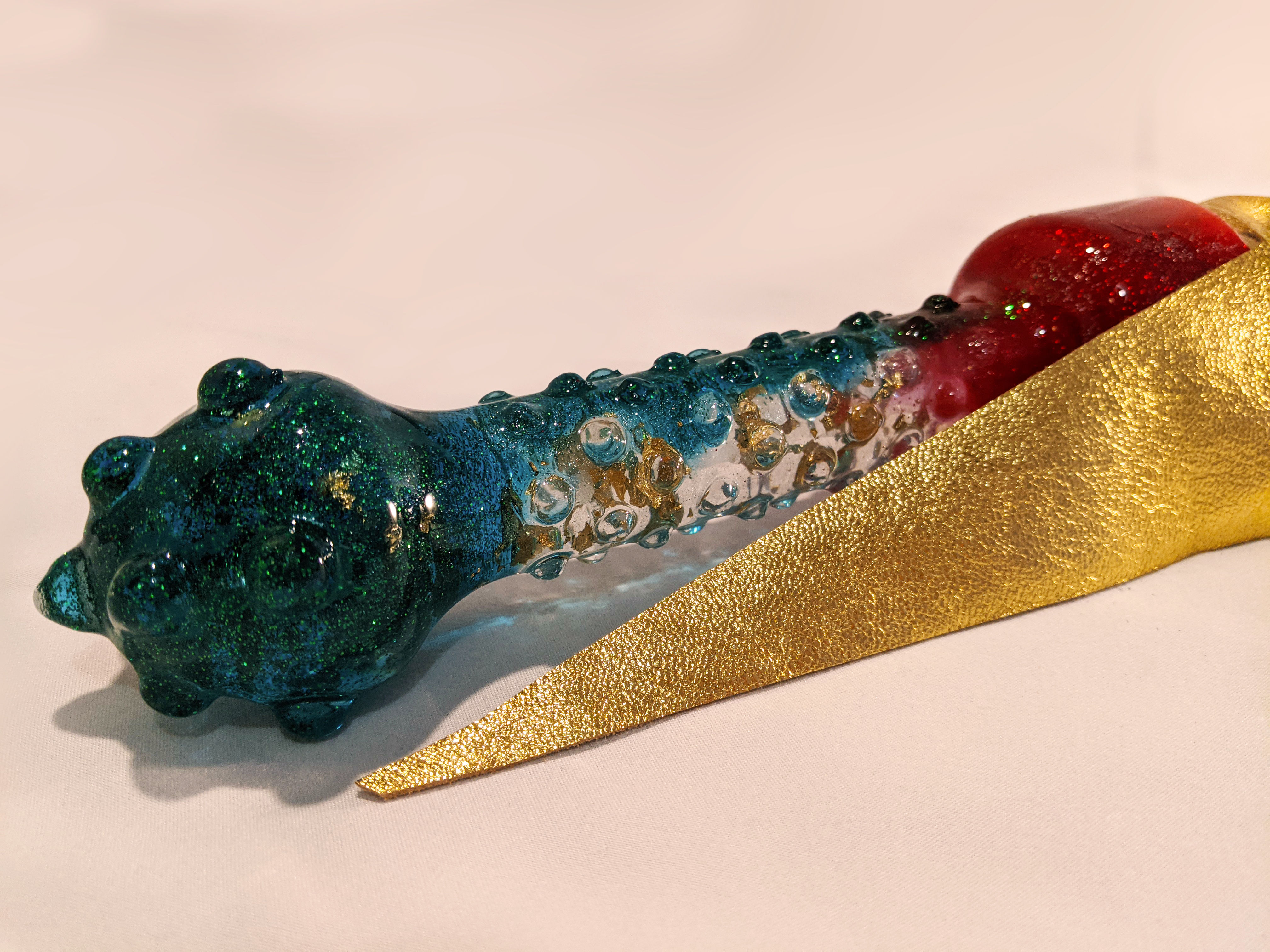 Michelle Handle - Christmas Theme - Dragon Tail