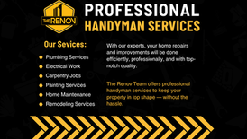 The Renov Team provides professional handyman services in Amarillo TX, including plumbing, electrical work, carpentry jobs, painting, home maintenance, and remodeling.
