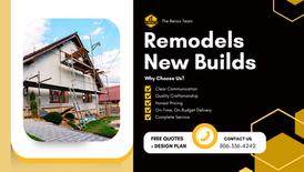 The Renov Team provides remodels and new builds in Amarillo TX — trusted general contractor for quality craftsmanship and on-budget delivery.